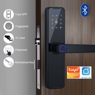 Digital Lock Biometric Fingerprint Door Lock Smart Lock Tuya App Remote Unlocking Keyless Lock Electronic Door Lock K7