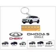 omoda 5 multi color omoda5 2d keychain