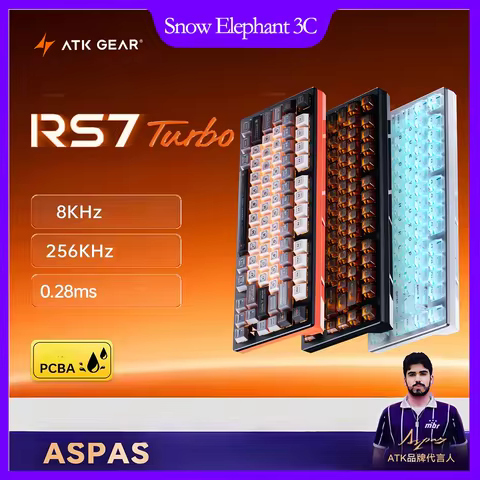 ATK RS7 V2 Ultra Magnetic Switched Keyboard 8000Hz CNC Gaming Wired Desktop PC Customizable Mechanic