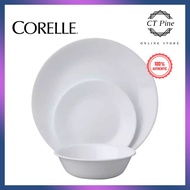 Corelle 18pc Dinnerware Set Livingware [Winter Frost White] /// Elegant Classy Colourful Plate Pinggan Bowl Mangkuk