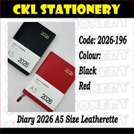 Diary 2026 A5 Size Leatherette Hard/Soft Cover Management Diary Buku Diari 2026