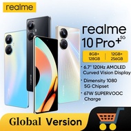 โทรศัพท์มือถือ Realme 10 Pro 16GB + 512GBซื้อ1 TAKE 1】 Android12สมาร์ทโฟน7.5นิ้วของแท้