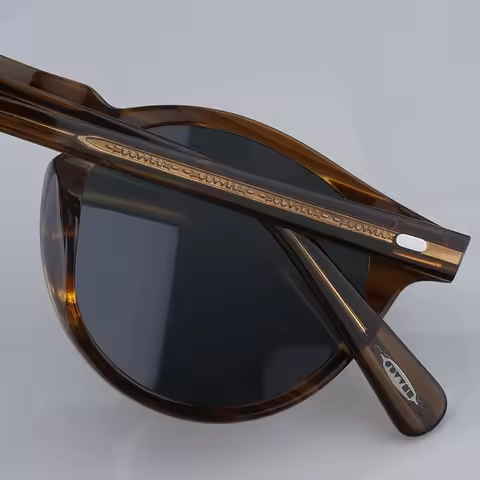 Gregory Peck Vintage Polarized Acetate Sunglasses OV5186 For Men Women Japanese Designer Eyewear Hig