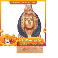 Onebuycart Egyptian Queen Head Statue Natural Resin Gift Pharaoh Figurine Decor BUN