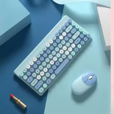 2.4G Wireless Keyboard Ergonomic Design Keyboard for Laptop Desktop Computer Gamers Mini Portable Si