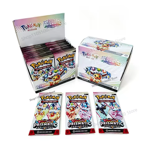 360Pcs Pokemon Card Prismatic Evolutions SCARLET VIOLE English Version Pokemon Booster Battle Transa