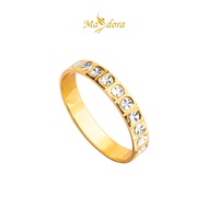 MASDORA 916 Gold Ring Rings Cincin Emas ~ Shiny Diamond Cutting Band STM (EMAS 916/22K)