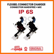 FLEXIBLE CONNECTOR CHARGER IP 6S CONNECTOR HANDSFREE + MIC ORIGINAL