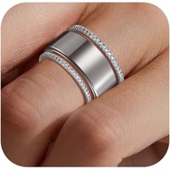 2-Pack 14K Gold Plated Stacking Rings for Oura Gen 4/Oura Gen 3, Cubic Zirconia Simulated Diamond Ou