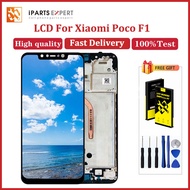 IPARTSEXPERT Original LCD For Xiaomi Poco F1 Pocophone F1 with Frame LCD Touch Screen Replacement