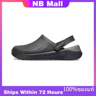 ของแท้พิเศษ Crocs LiteRide Clog Black Shoes Non-Slip Thick Sole Beach Sandals 204592-0DD รองเท้าผ้าใ