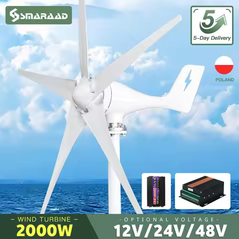 Wind Turbine Generator 3000w Horizontal 12V 24V Free Energy Magnetic Dynamo Strong Power 220v Invert