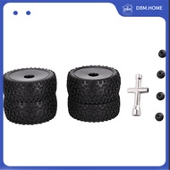 DBM.HOME-4Pcs 85mm Tires Wheel Tyre for 144001 124019 104001 RC Car Upgrade Parts 1/10 1/12 1/14 Sca