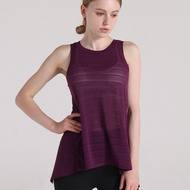 See-through Tail Hem Tie-able Back Beauty Breathable Quick Dry T-Shirt