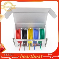 [Hot-Sale] 20Gauge Electric Wire 22AWG Stranded Cable 5 Colors Flexible Silicone Wire 32.8ft/10m Eac