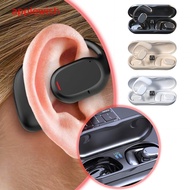 ~Applewish~ Mini True Wireless Headphones 5.3 Clip On Air Conduction On Ear Wireless Running Headphones Digital Display