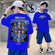 Persib Bandung Children's T-shirt Back to back Persib Bandung Champions age 3-15 years cotton combed
