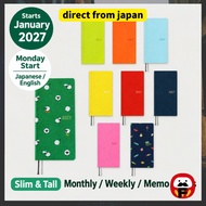 Hobonichi Techo 2027 ENGLISH Weeks / Weeks MEGA [Slim Vertical] / January Start / Weekly Planner Wee