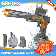 Blaster Air Elektrik dengan Lampu LED, Pistol Air Pancut Kuat Penembak Air untuk Kanak-kanak/Dewasa,