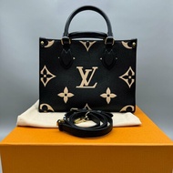 Lv on the go 小號 黑色牛皮