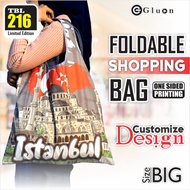 Foldable Shopping Bag TURKEY ISTANBUL Souvenir Size BIG TBL 216