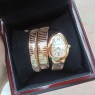 JAM TANGAN WANITA LILIT SNAKE ULAR SERPENTI RING POLOS