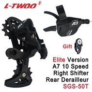 LTWOO A7 Elite Version 10 Speed Trigger Shifter Rear Derailleur RD Groupset Compatible for MTB Mountain Bike Bicycle Part Compatible SHIMANO and SRAM alivio DEORE