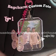 Bagcharm | Gantungan Tas | Gantungan Kunci Aesthetic | Keychain Custom Foto