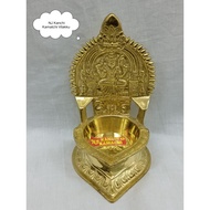 Pure Brass NJ Karumbu Kamatchi Amman Vilakku (Gold Polished)