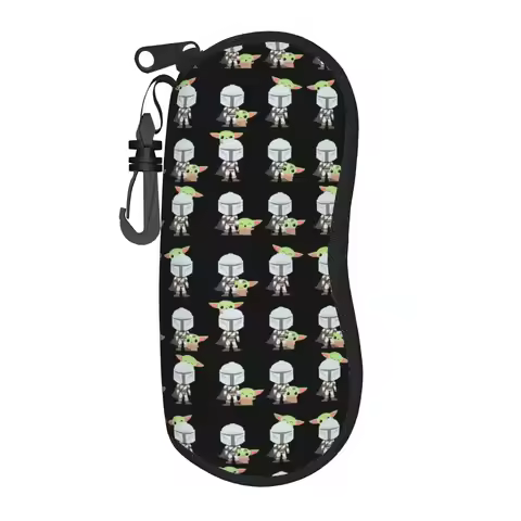 Grogu The Mandalorian W-Warss Glasses Case Unisex Student Box S-Stars Game Eyeglasses Storage Box Gi