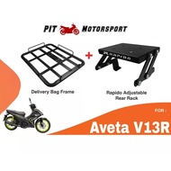 Tapak Monorack Rapido Aveta V13R Food Delivery Bag Bracket Base Transformer Accessories Motor V13 AV