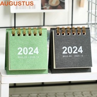 AUGUSTUS 2024 Calendar, Standing Flip Calendar Schedule Planner Desktop Calendar, Ins Style Agenda Organizer Daily Schedule Yearly Agenda Mini Desk Calendar Planning