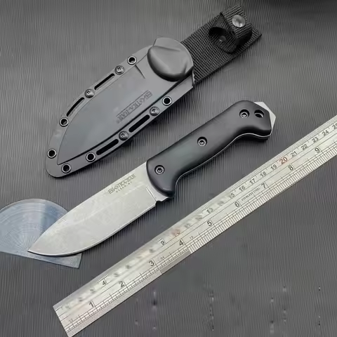 NEW KB Fixed Blade Knife BK2 Outdoor Camping Knife 8Cr13Mov Blade Nylon Fiber Handle EDC Survival Hu