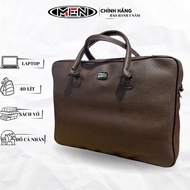 Office leatherbag from to 40cm with 16 inch laptop with many compartments M.E.N R7 Whiki