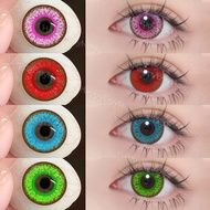 【Happybuynow】1pair(2pcs) Contact Lens Cosplay Halloween Colored Contact Lense Eye Beauty Makeup Yearly Use