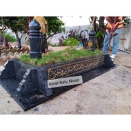 Batu Nisan Granite Hitam Biru Murah & Cantik