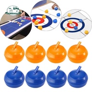 [Garende] 8x Tabletop Curling Game Mini Tabletop Games Shuffleboard Accessories Portable