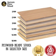 【Ready Stock】AFW PLYWOOD PAPAN 3mm 5mm 8mm 12mm 15mm Custom Cut Size plywood sheet wood panel papan 