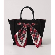 Blue Label Crestbridge Mini tote bag with checkered scarf