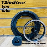 COMBO SET ALLOY RIM BASIKAL 12inch tayar tube/Tayar basikal/Tube basikal/Alloy rim basikal saiz 12/