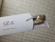 新版現貨👑附送梳子清潔抹布👜 金色✨️日本 ReFa黎珐 Heart Comb Aira 防靜電 愛心梳摺叠梳 扁梳小顏瀏海專用