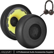 Replacement Leather Ear Pads Cushion Cover Earpads for Jabra evolve 75 75+ / 75 UC / 75MS Headset