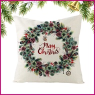 Christmas Decorative Pillow Covers Holiday Decorations with Invisible Zipper 17.7 x 17.7 Inches Thro