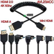 AVPRO AVL23ACC 8K 60Hz HDMI 2.1 to Mini HDMI Cable OD4mm COILED