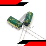 2pcs 100uF 25V Capacitor 100MFD 25 Volt Aluminum Electrolytic Capacitor Radial Lead Through Hole 105