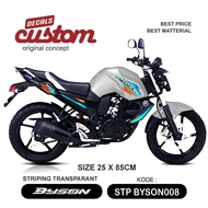 Yamaha Byson 150 transparent striping, Byson transparent ultra uv striping, transparent motorcycle s