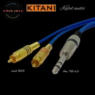 Akai 6.5 jack cable to dual rca TRS to rca cable rca cable trs cable