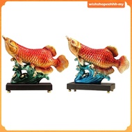 [WishshopeehhhMY] Arowana Fish Statue Animal Sculpture for New Year Bedroom Table Centerpiece