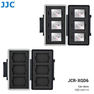 JJC 6 Slots Waterproof  XQD Memory Card Case Cfexpress Type B Card Storage Organizer for Nikon Z6 Z7 D850 D500 D6 D5 D4S D4 Panasonic Lumix GH6 DC-S1 DC-S1R Camera