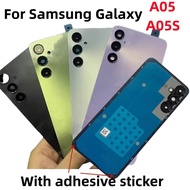Phone Back Cover Glass Case Replacement For Samsung Galaxy A05 A05S A055 A057 Battery Cover Rear Doo